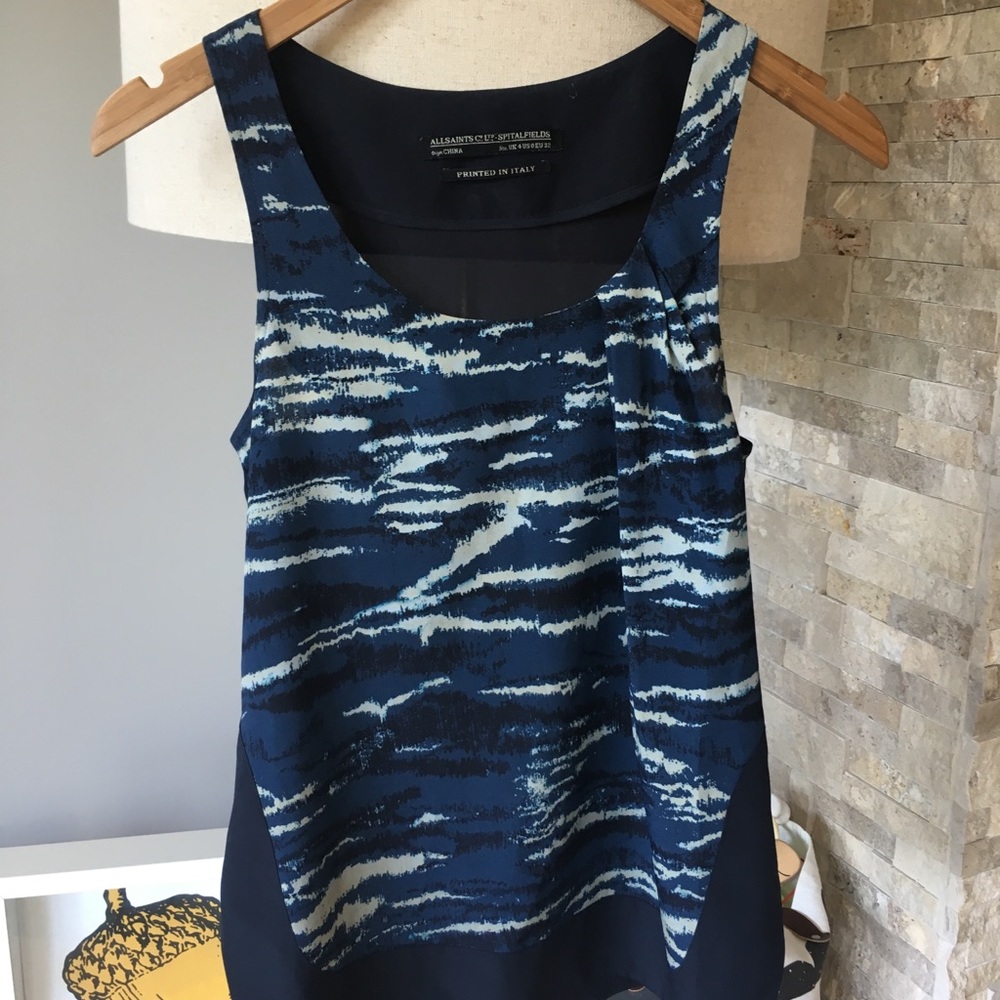All Saints silk top